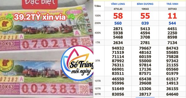 Xổ số miền Nam ngày 23 tháng 10: Cọc vé trúng 39,2 tỉ đài Bình Dương lộ diện