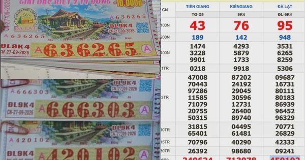 Xổ số miền Nam ngày 27 tháng 9: Trúng đài Đà Lạt nhờ dãy số may mắn