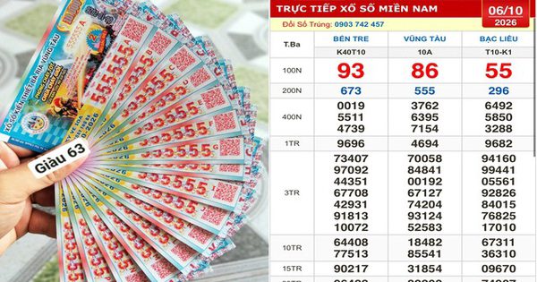 Xổ số miền Nam ngày 6 tháng 10: Hai người mua dãy 555555 trúng đài Vũng Tàu