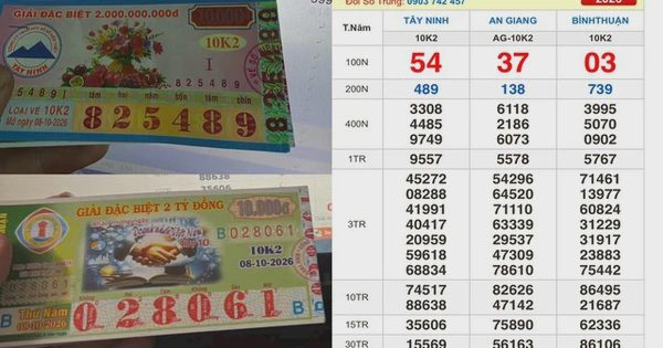 Xổ số miền Nam ngày 8 tháng 10: Giữ lại vé ế, trúng số đài Bình Thuận