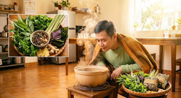 Xông lá giải cảm khi mắc cúm, coi chừng phản tác dụng
