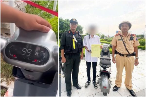 Xử lý học sinh dùng xe đạp điện 'độ chế', tốc độ hiển thị 99 km/h