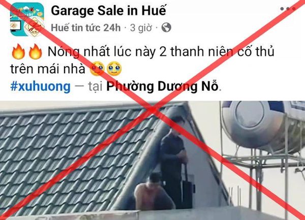 Xử phạt chủ quản trị trang Facebook "Huế tin tức 24h" thông tin sai sự thật