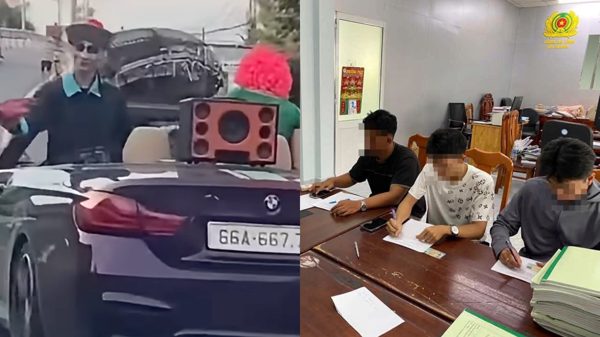 Xử phạt nhóm người hóa trang thành cương thi lái ô tô 'diễu hành' trên phố