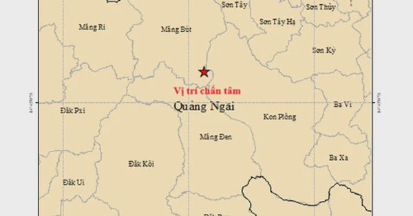 Xuất hiện 2 trận động đất mạnh trên 3 độ richter ở Quảng Ngãi