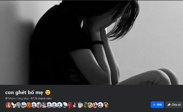 Xuất hiện hội nhóm 'con ghét bố mẹ' trên Facebook với gần 90 nghìn thành viên