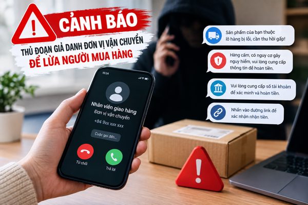 Xuất hiện thủ đoạn lừa đảo mới: 'Báo thu hồi gấp đơn hàng lỗi, hàng cấm để hoàn tiền'