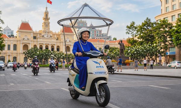 Ý tưởng xe máy điện 'nón lá' của cụ bà 84 tuổi