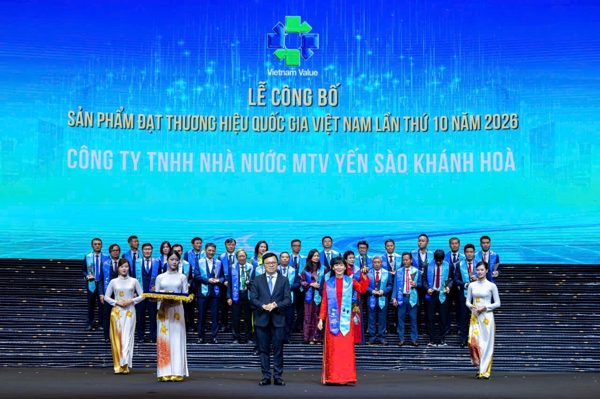 Yến sào Khánh Hòa 5 lần liên tiếp đạt Thương hiệu Quốc gia Việt Nam
