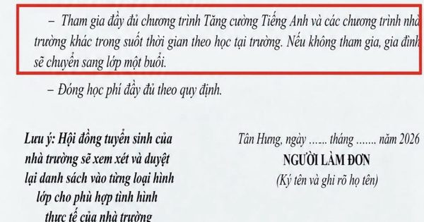 Yêu cầu phụ huynh cam kết theo học chương trình nhà trường, hiệu trưởng nói gì?